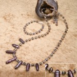 Chrysalis and Crystal with Bronzed Pearls